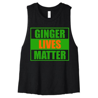 Ginger Lives Matter - St Patricks Day Women's Racerback Cropped Tank