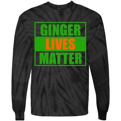 Ginger Lives Matter - St Patricks Day Tie-Dye Long Sleeve Shirt