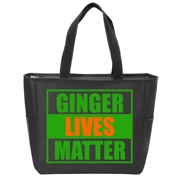 Ginger Lives Matter - St Patricks Day Zip Tote Bag