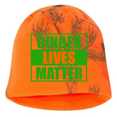 Ginger Lives Matter - St Patricks Day Kati - Camo Knit Beanie