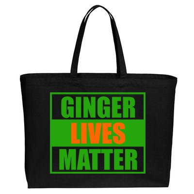 Ginger Lives Matter - St Patricks Day Cotton Canvas Jumbo Tote