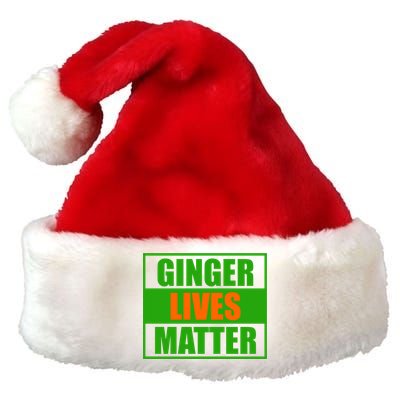 Ginger Lives Matter - St Patricks Day Premium Christmas Santa Hat