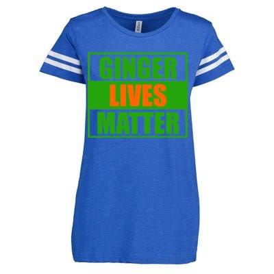 Ginger Lives Matter - St Patricks Day Enza Ladies Jersey Football T-Shirt