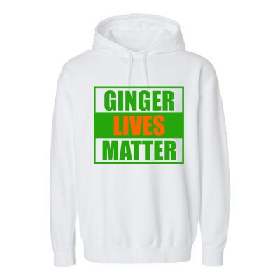 Ginger Lives Matter - St Patricks Day Garment-Dyed Fleece Hoodie