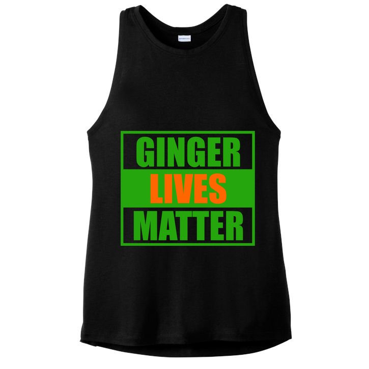Ginger Lives Matter Ladies PosiCharge Tri-Blend Wicking Tank