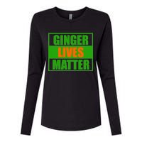 Ginger Lives Matter Womens Cotton Relaxed Long Sleeve T-Shirt