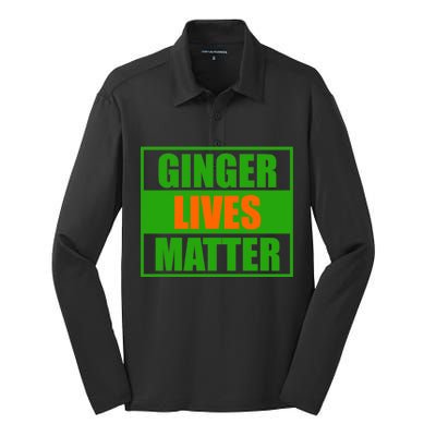 Ginger Lives Matter Silk Touch Performance Long Sleeve Polo