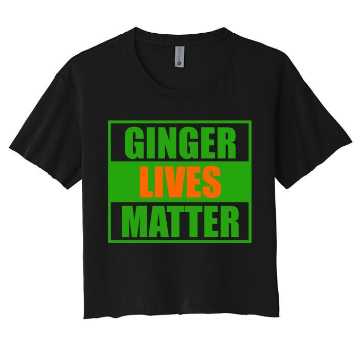 Ginger Lives Matter Women's Crop Top Tee