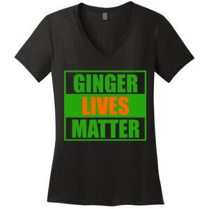 Ginger Lives Matter Women's V-Neck T-Shirt