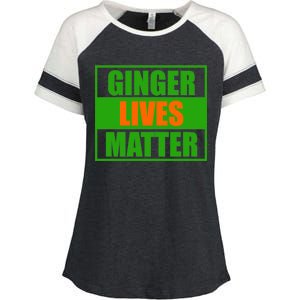 Ginger Lives Matter Enza Ladies Jersey Colorblock Tee