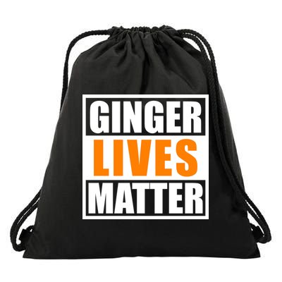 Ginger Lives Matter Funny Irish St Patrick's Day Drawstring Bag