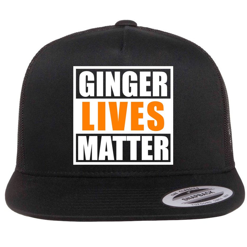 Ginger Lives Matter Funny Irish St Patrick's Day Flat Bill Trucker Hat