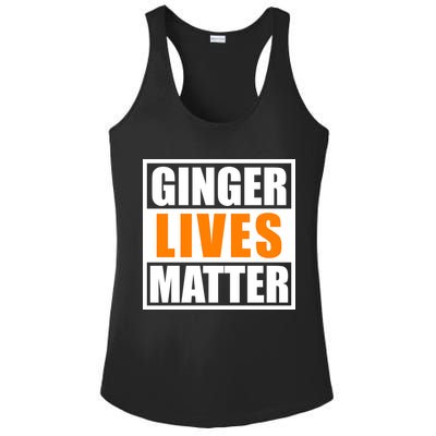 Ginger Lives Matter Funny Irish St Patrick's Day Ladies PosiCharge Competitor Racerback Tank