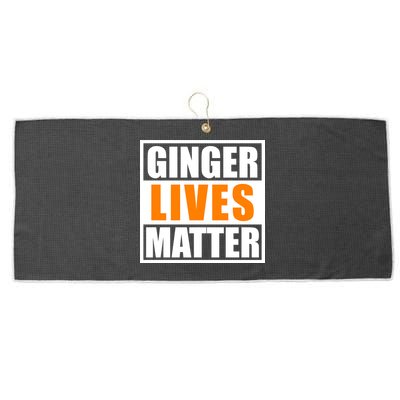 Ginger Lives Matter Funny Irish St Patrick's Day Large Microfiber Waffle Golf Towel