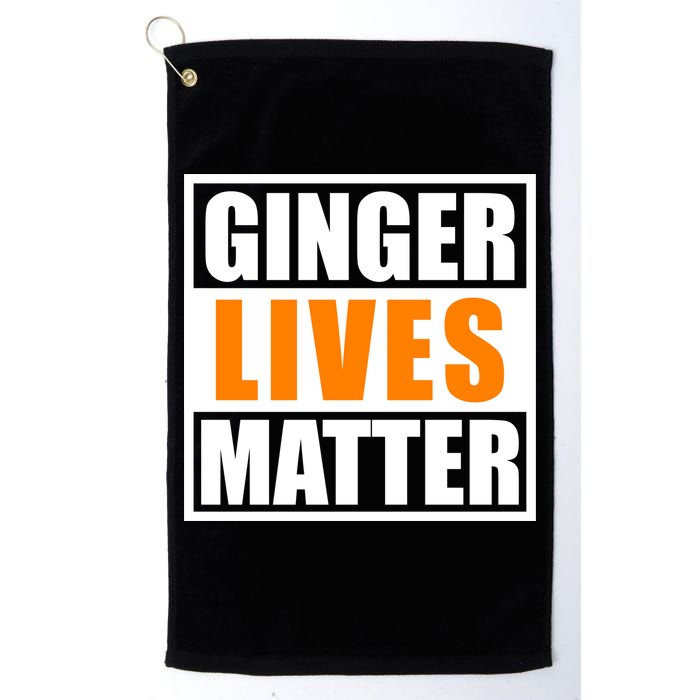 Ginger Lives Matter Funny Irish St Patrick's Day Golf Towel