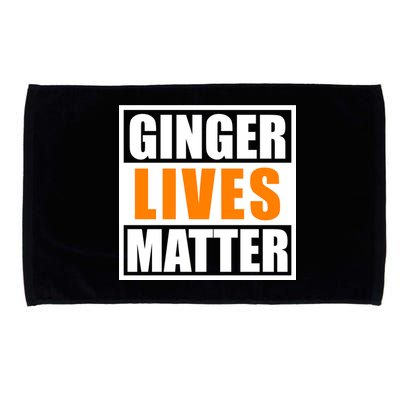 Ginger Lives Matter Funny Irish St Patrick's Day Microfiber Hand Towel