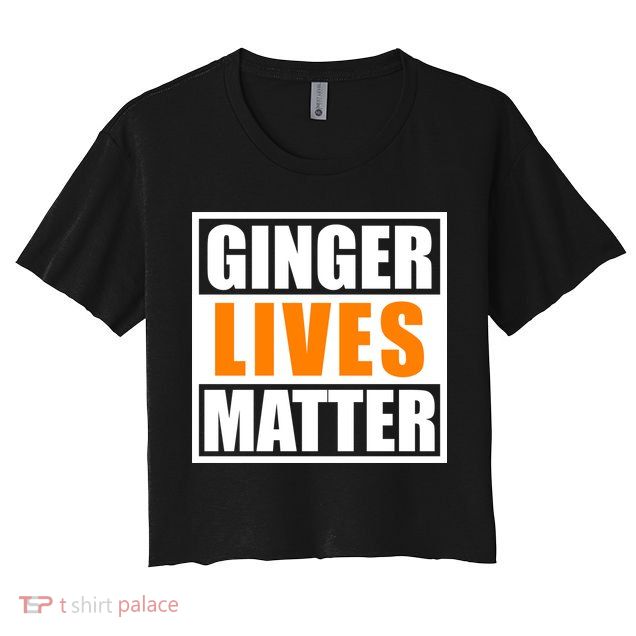 Ginger Lives Matter Funny Irish St Patrick's Day Crop Top