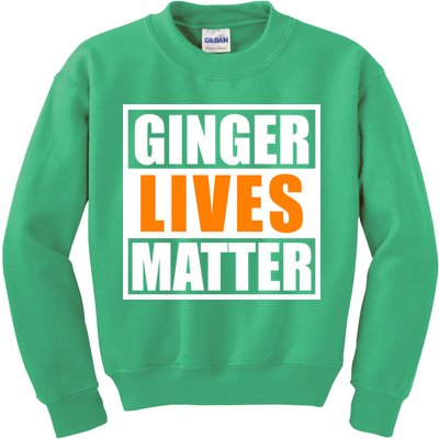 Ginger Lives Matter Funny Irish St Patrick's Day Kids Sweatshirt