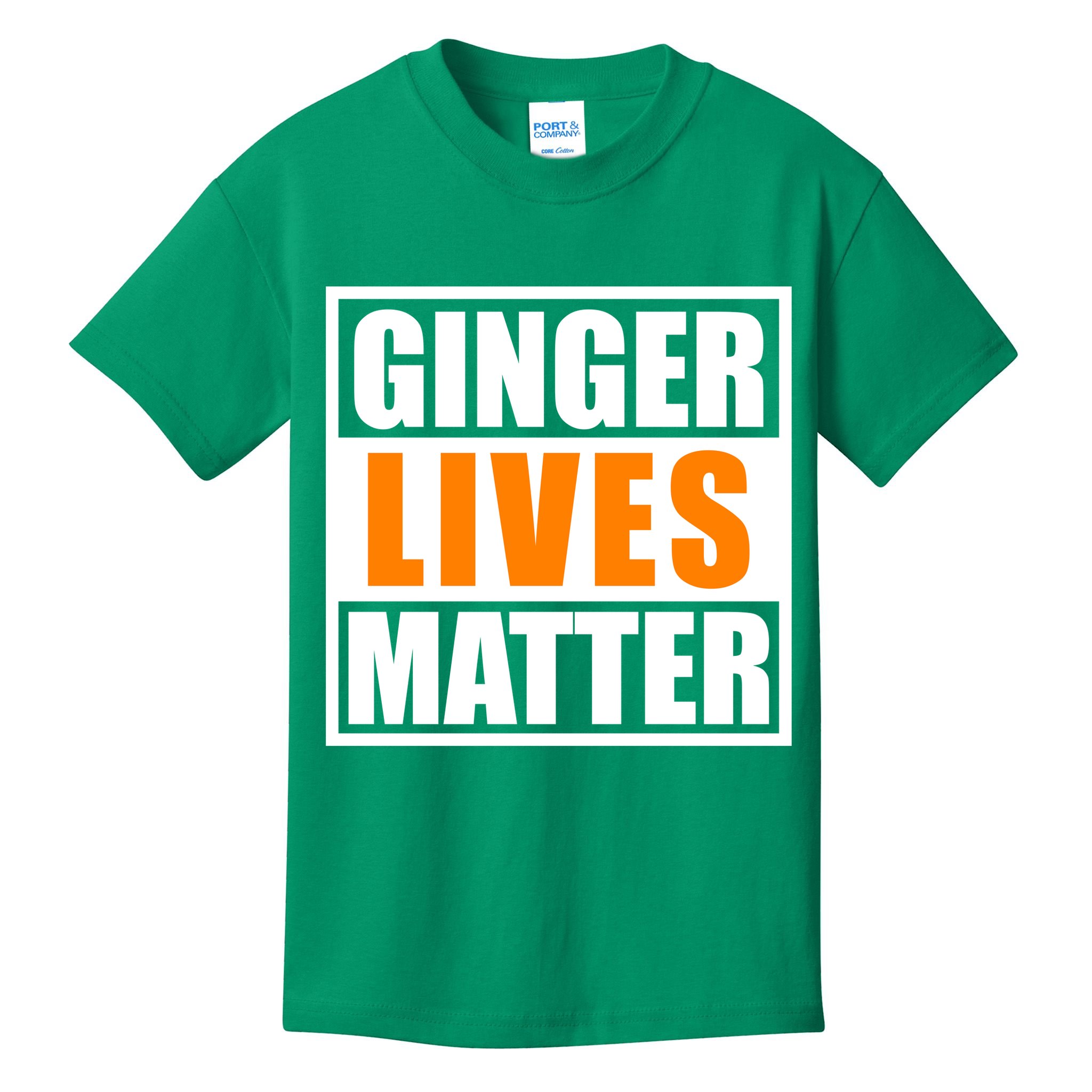 Ginger Lives Matter Funny Irish St Patrick's Day Kids T-Shirt