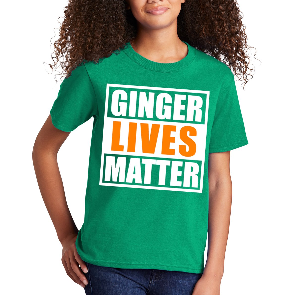 Ginger Lives Matter Funny Irish St Patrick's Day Kids T-Shirt
