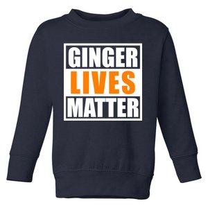 Ginger Lives Matter Funny Irish St Patrick's Day Toddler Sweatshirt