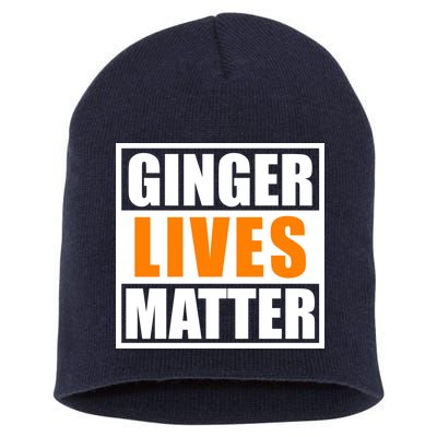 Ginger Lives Matter Funny Irish St Patrick's Day Short Acrylic Beanie