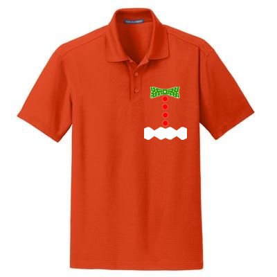 Gingerbread Christmas Costume Dry Zone Grid Polo