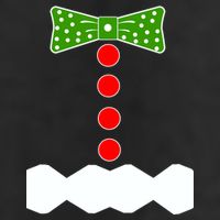 Gingerbread Christmas Costume 7 Panel Mesh Trucker Snapback Hat