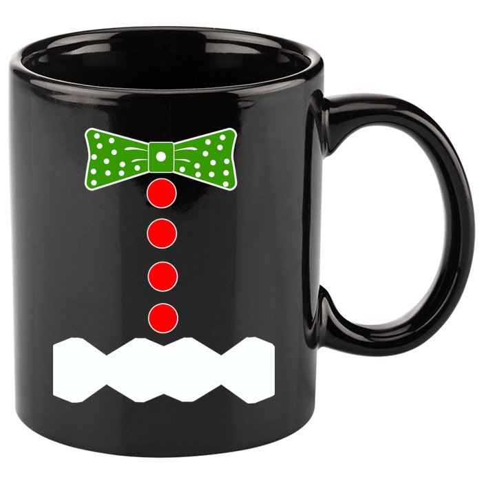 Gingerbread Christmas Costume 11oz C Handle Ceramic Mug