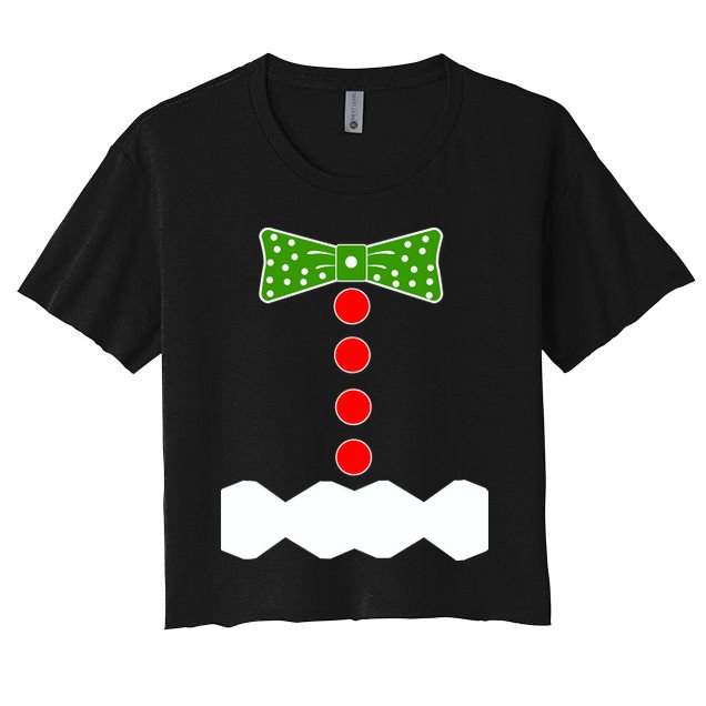 Gingerbread Christmas Costume Crop Top