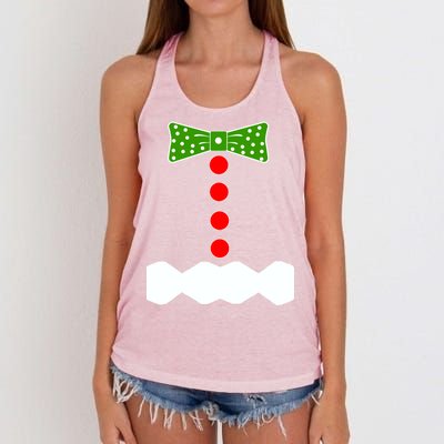 Gingerbread Christmas Costume Women's Knotted Racerback Tank