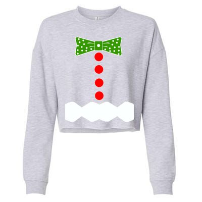 Gingerbread Christmas Costume Cropped Pullover Crew