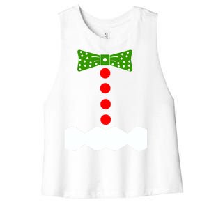 Gingerbread Christmas Costume Women's Racerback Cropped Tank