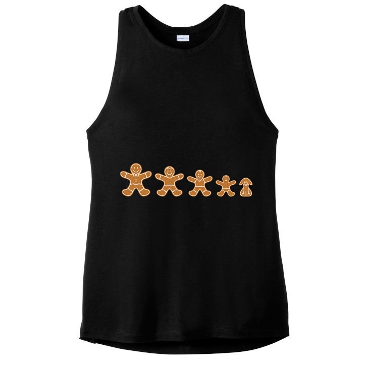 Gingerbread Man Evolution Ladies PosiCharge Tri-Blend Wicking Tank