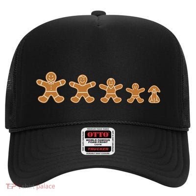 Gingerbread Man Evolution High Crown Mesh Back Trucker Hat