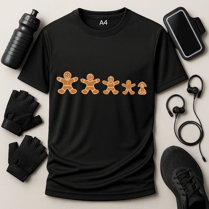 Gingerbread Man Evolution Cooling Performance Crew T-Shirt