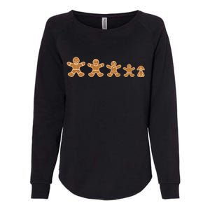 Gingerbread Man Evolution Womens California Wash Sweatshirt