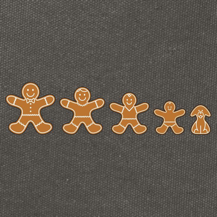 Gingerbread Man Evolution Cotton Canvas Backpack