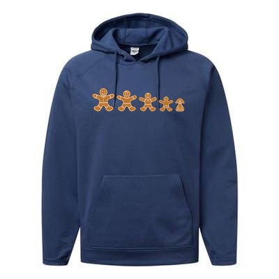 Gingerbread Man Evolution Performance Fleece Hoodie