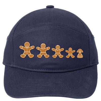 Gingerbread Man Evolution 7-Panel Snapback Hat