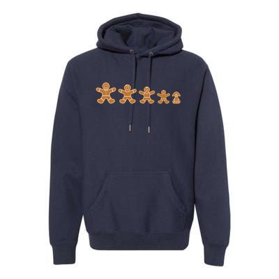 Gingerbread Man Evolution Premium Hoodie