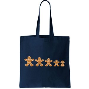 Gingerbread Man Evolution Tote Bag