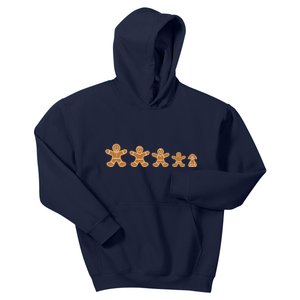 Gingerbread Man Evolution Kids Hoodie