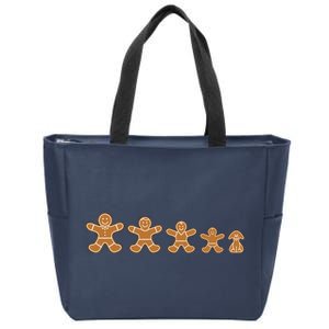 Gingerbread Man Evolution Zip Tote Bag