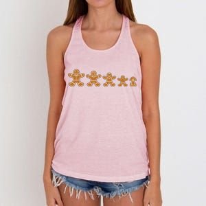 Gingerbread Man Evolution Women's Knotted Racerback Tank