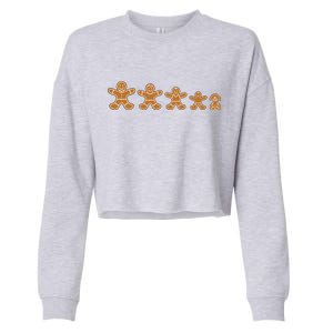 Gingerbread Man Evolution Cropped Pullover Crew