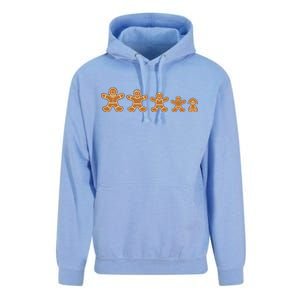 Gingerbread Man Evolution Unisex Surf Hoodie