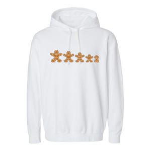 Gingerbread Man Evolution Garment-Dyed Fleece Hoodie