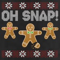 Gingerbread Oh Snap Ugly Christmas Sweater 11oz C Handle Ceramic Mug
