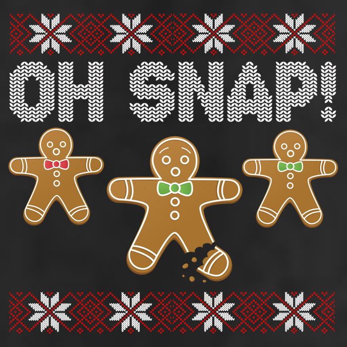 Gingerbread Oh Snap Ugly Christmas Sweater 11oz C Handle Ceramic Mug